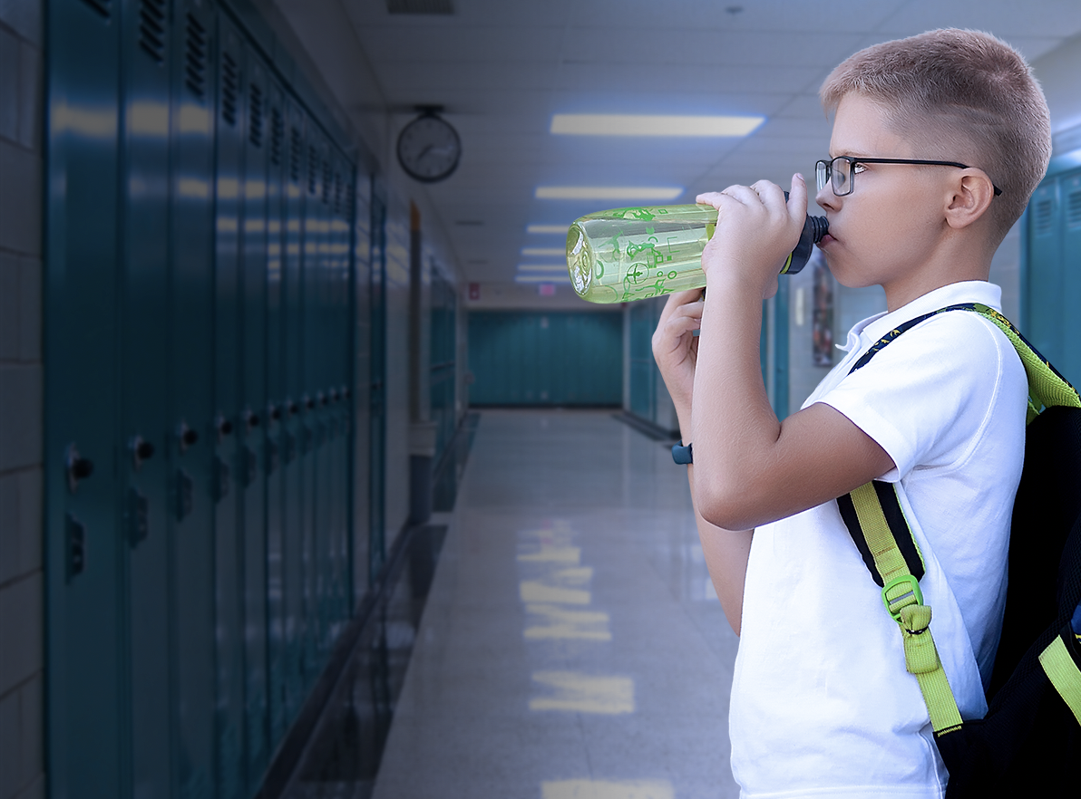 Blue Can Drinking Water for Hospitals and Schools